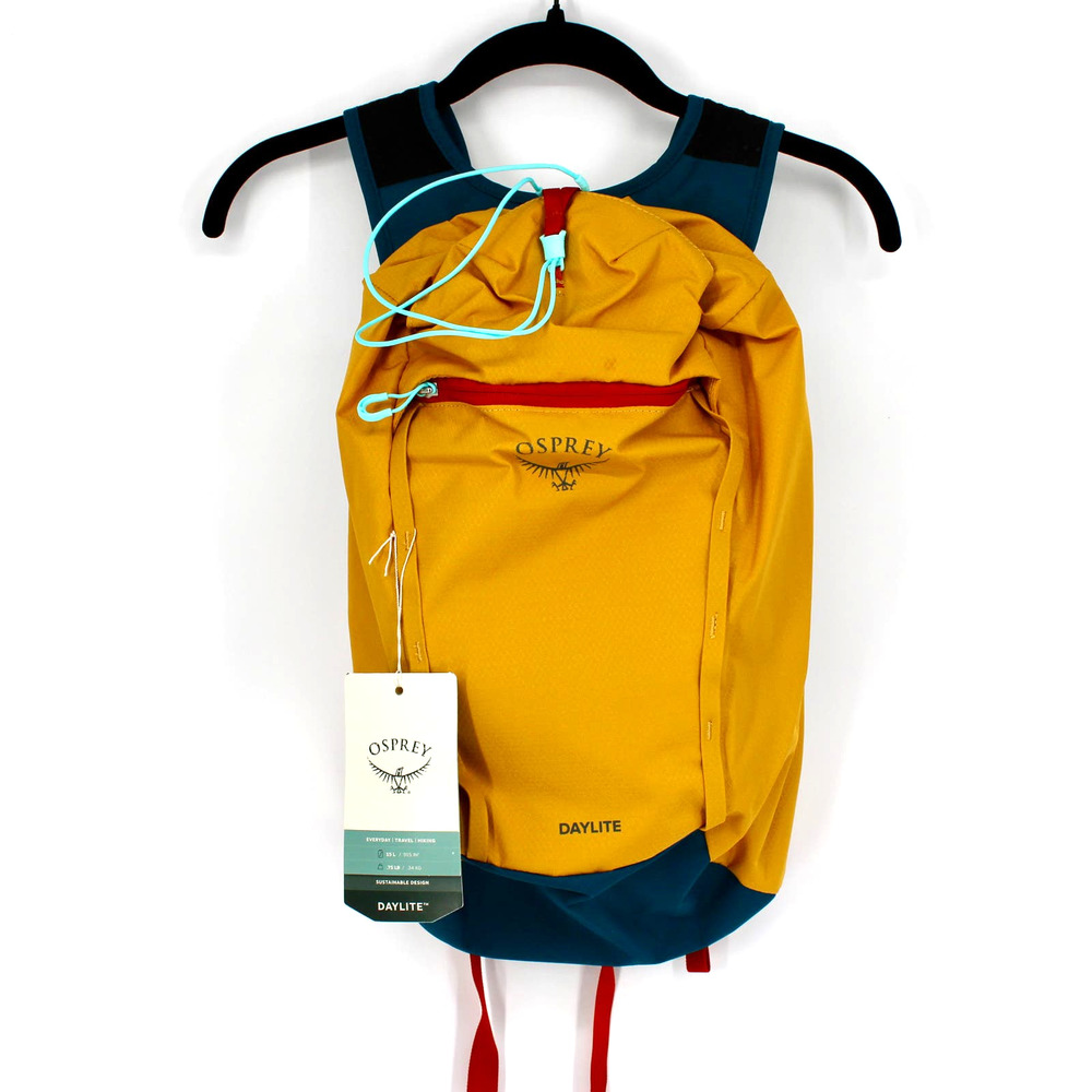 Osprey Daylite Cinch Backpack in Dazzle Yellow/Venturi Blue NEW